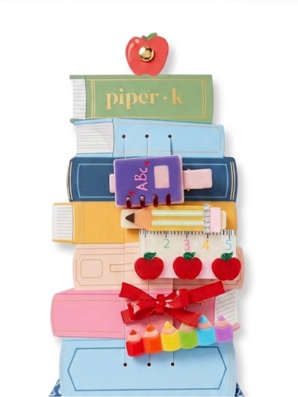 NWT ⚜️💖⚜️ Piper K Back to School Hair Clips Set of 6